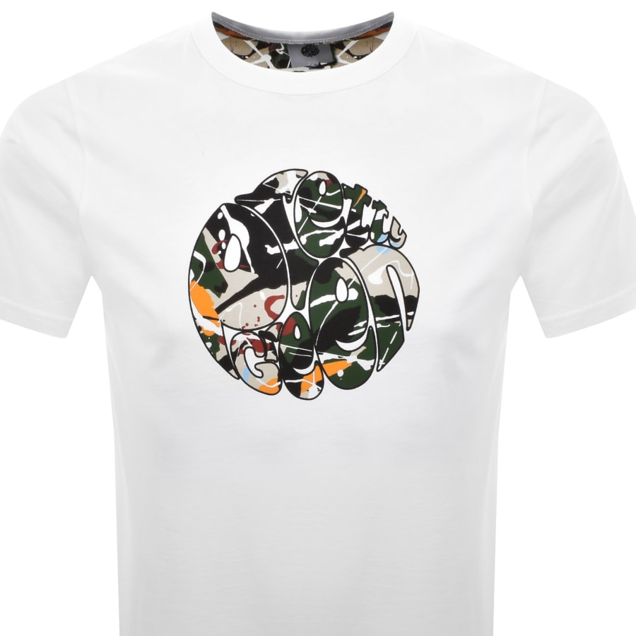 Image number 2 for Pretty Green Convergence Logo T Shirt White
