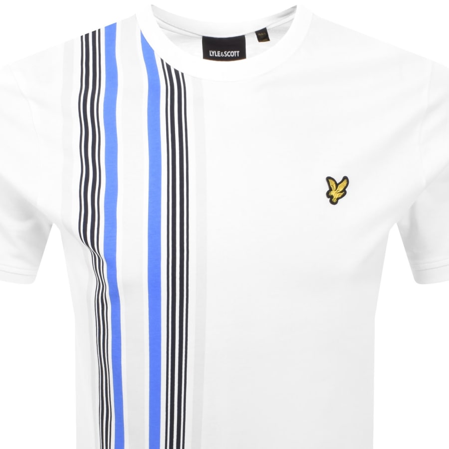 Image number 2 for Lyle And Scott Deck Stripe T Shirt White
