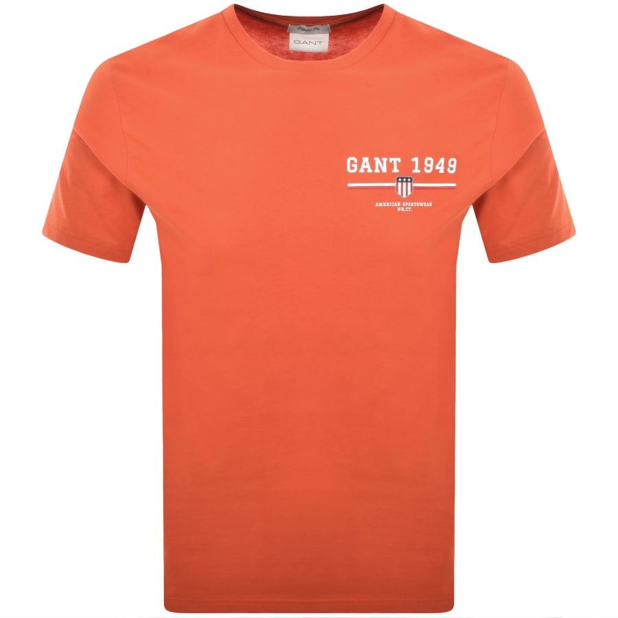 Image number 1 for Gant Original Graphic T Shirt Orange