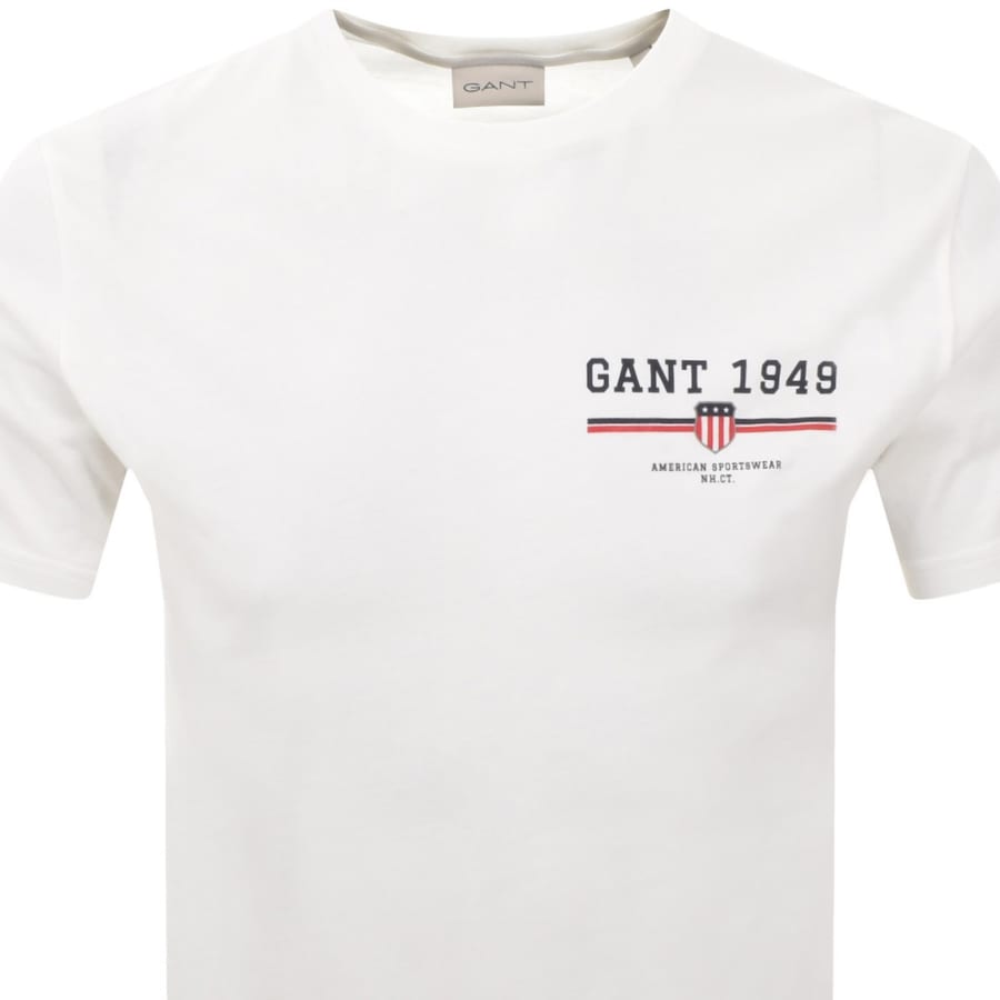 Image number 2 for Gant Original Graphic T Shirt White