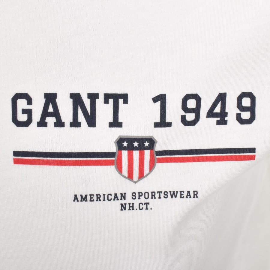 Image number 3 for Gant Original Graphic T Shirt White