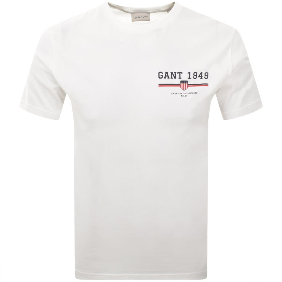 Image number 1 for Gant Original Graphic T Shirt White