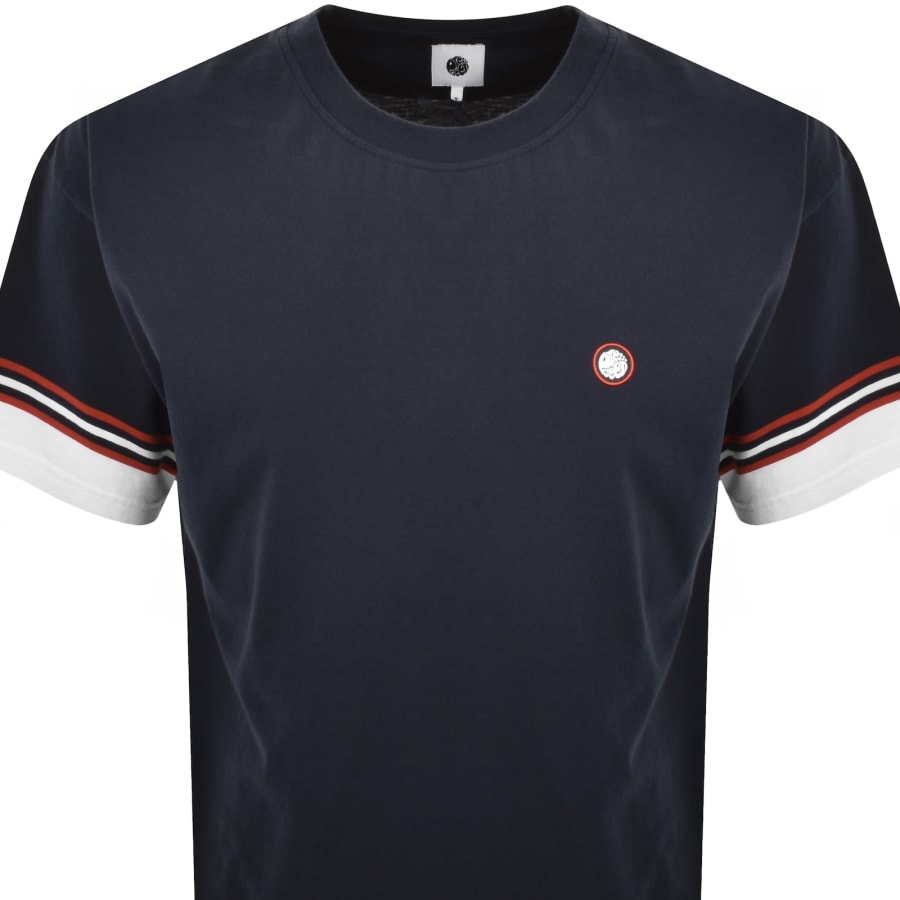Image number 2 for Pretty Green Valencia T Shirt Navy