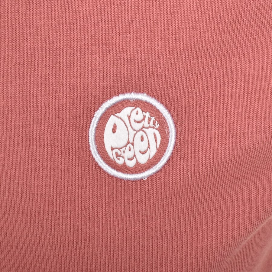 Image number 3 for Pretty Green Mitchell T Shirt Ruby Pink