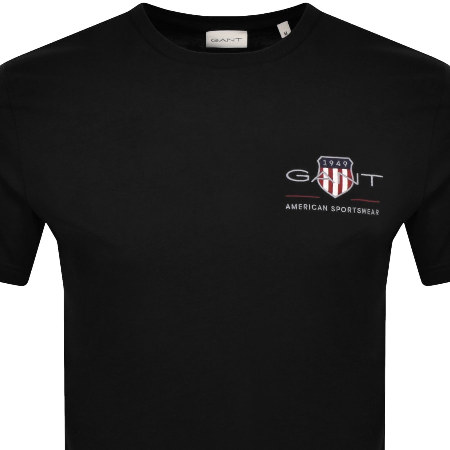 Image number 2 for Gant Original Archive Shield T Shirt Black
