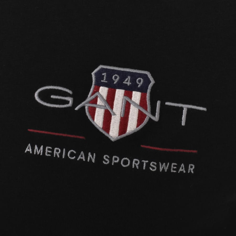Image number 3 for Gant Original Archive Shield T Shirt Black