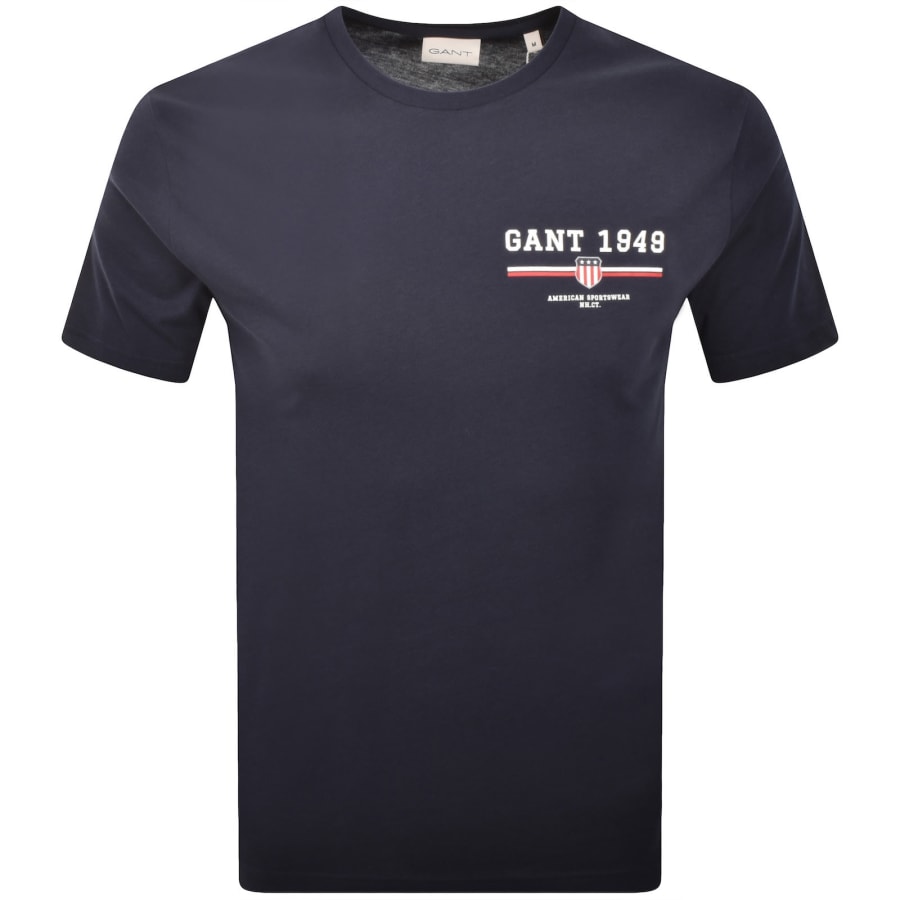 Image number 1 for Gant Original Graphic T Shirt Blue