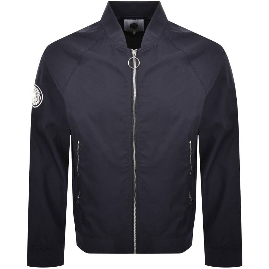 Image number 2 for Pretty Green Altrincham Bomber Jacket Navy