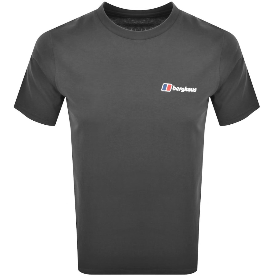 Image number 2 for Berghaus Dotted Mountain T Shirt Grey