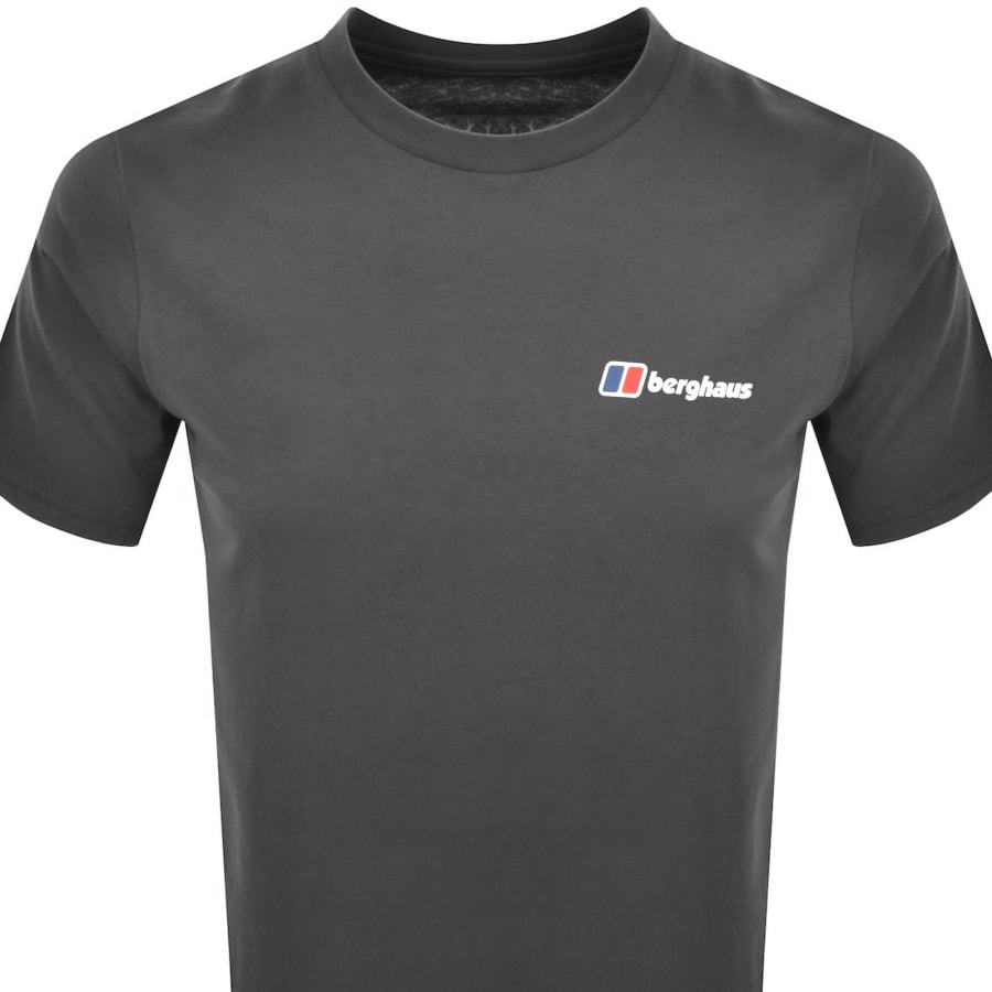 Image number 3 for Berghaus Dotted Mountain T Shirt Grey