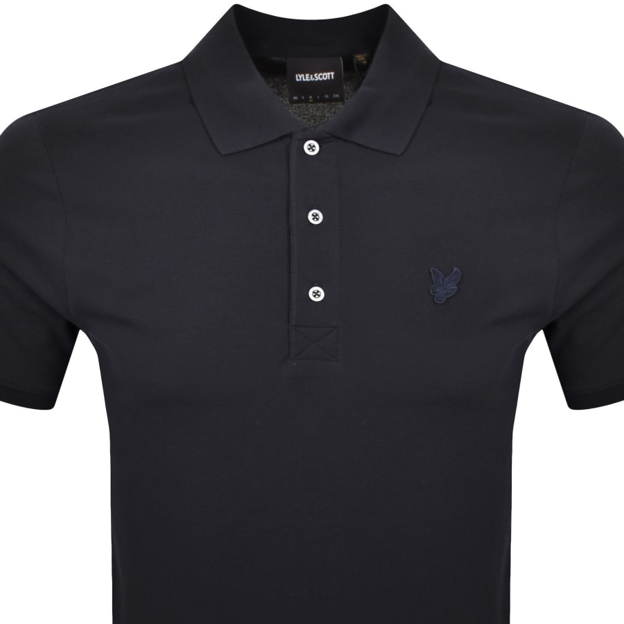 Image number 2 for Lyle And Scott Superfine Polo T Shirt Navy