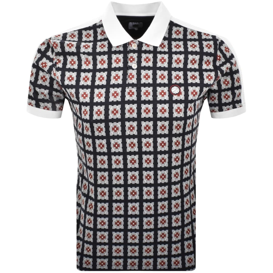 Image number 2 for Pretty Green Timperley Geo Polo T Shirt Multi