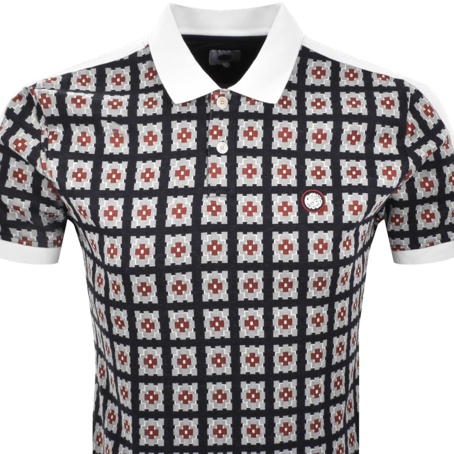 Image number 3 for Pretty Green Timperley Geo Polo T Shirt Multi