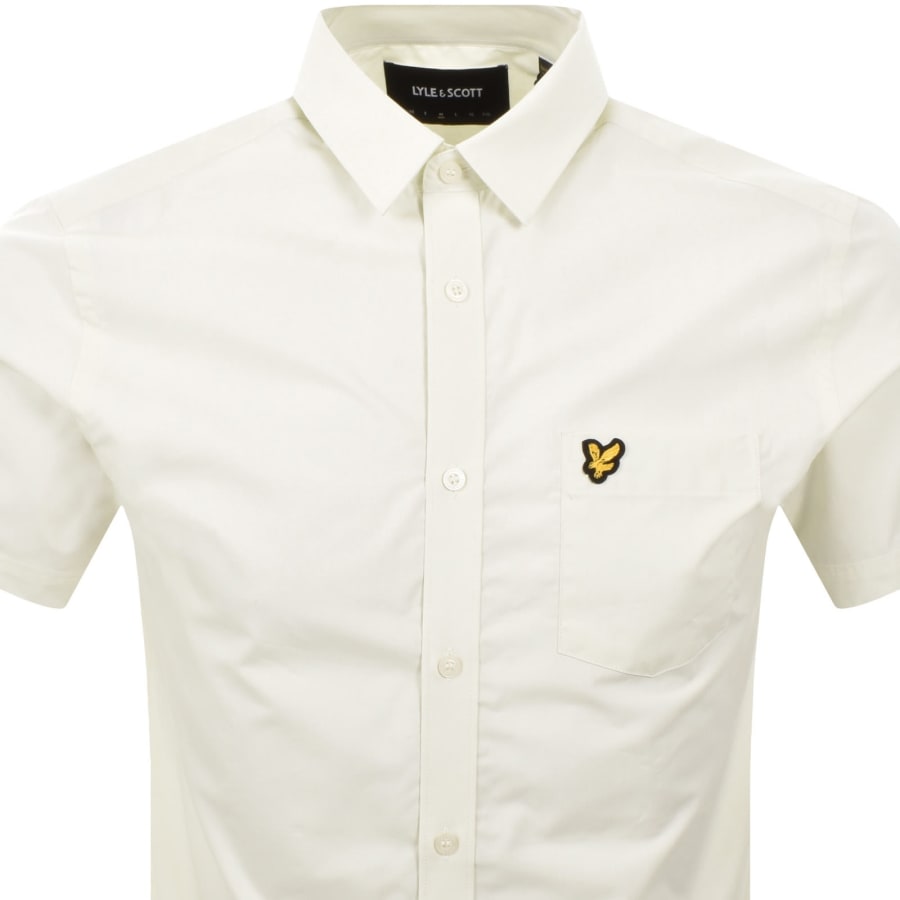 Image number 2 for Lyle And Scott Poplin Short Sleeve Shirt Green