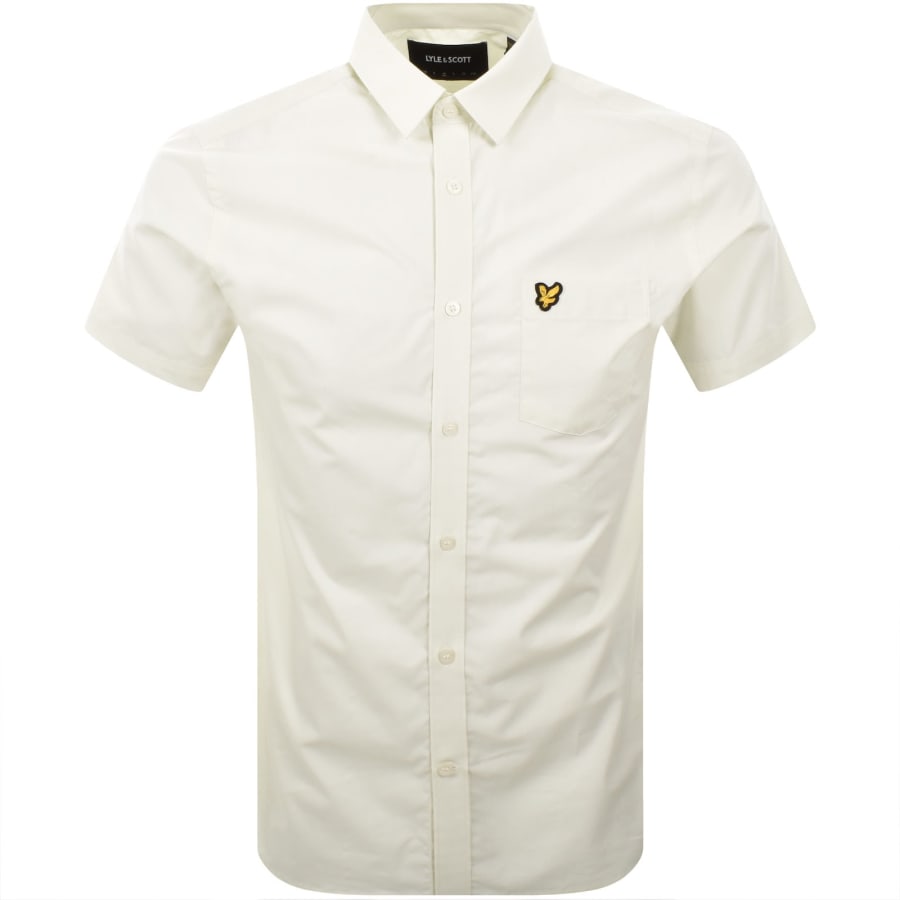 Image number 1 for Lyle And Scott Poplin Short Sleeve Shirt Green