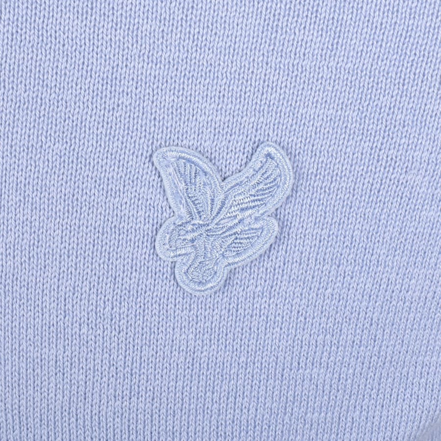 Image number 3 for Lyle And Scott Tonal Superfine Knit Jumper Blue