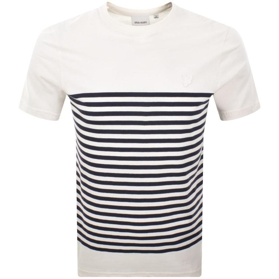 Image number 1 for Lyle And Scott Crew Neck T Shirt Off White