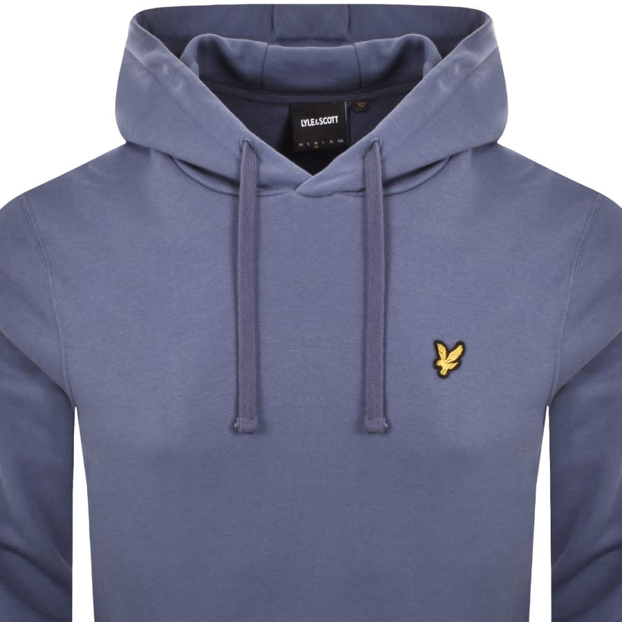 Image number 2 for Lyle And Scott Pullover Hoodie Blue
