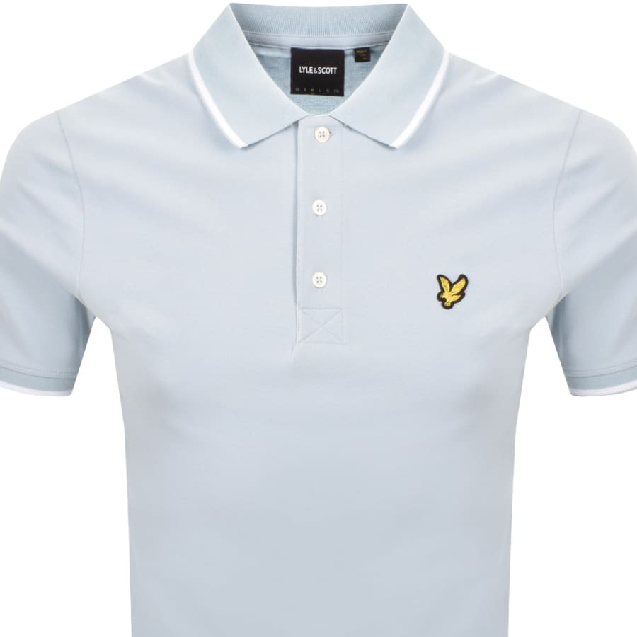 Image number 2 for Lyle And Scott Tipped Polo T Shirt Blue