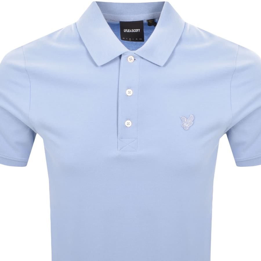 Image number 2 for Lyle And Scott Superfine Polo T Shirt Blue
