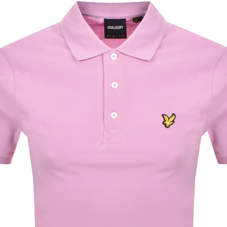 Image number 2 for Lyle And Scott Plain Polo T Shirt Pink