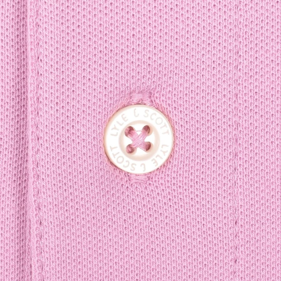 Image number 4 for Lyle And Scott Plain Polo T Shirt Pink