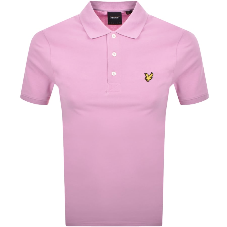 Image number 1 for Lyle And Scott Plain Polo T Shirt Pink