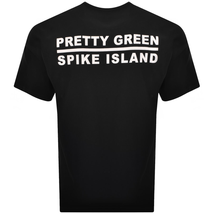 Image number 4 for Pretty Green Spike Island T Shirt Black