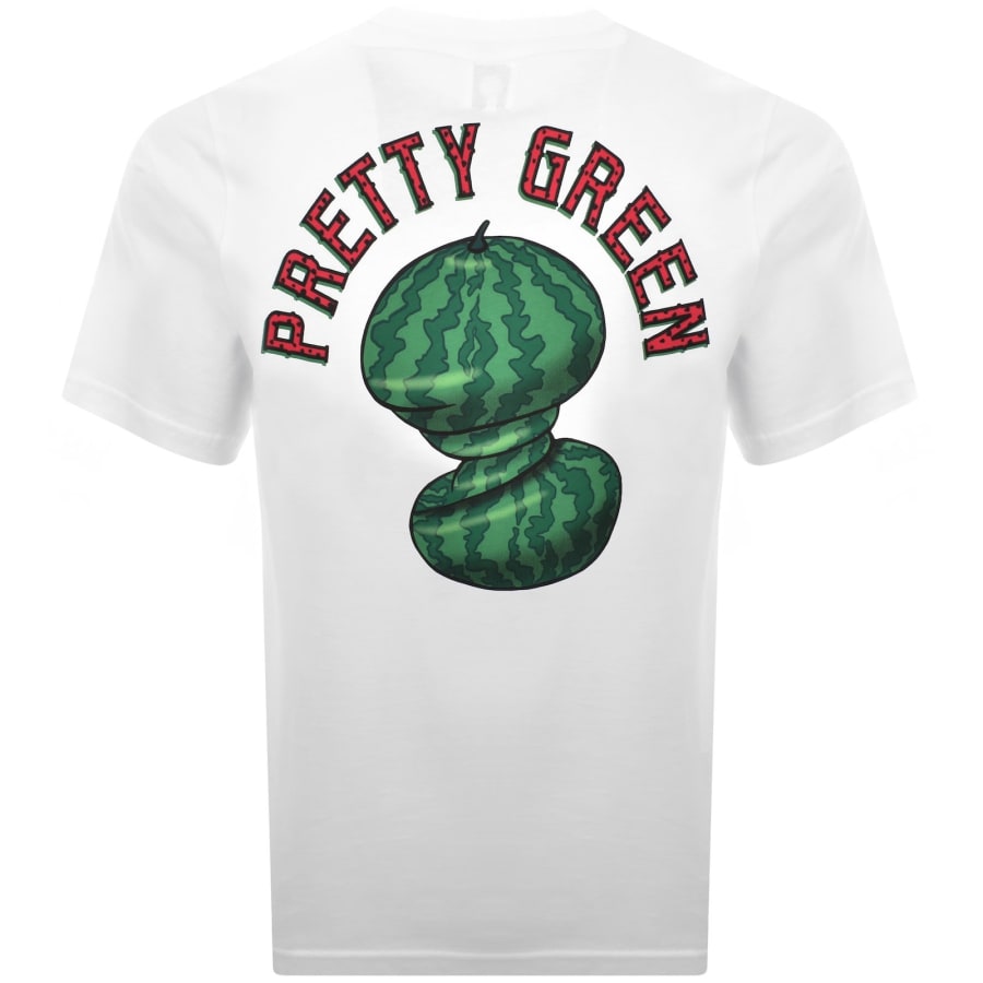 Image number 4 for Pretty Green Twisted Melon T Shirt White