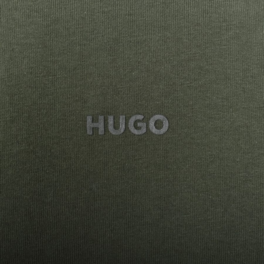 Image number 3 for HUGO Dapolino T Shirt Dark Green