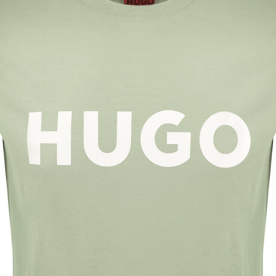 Image number 3 for HUGO Dulivio Crew Neck T Shirt Green