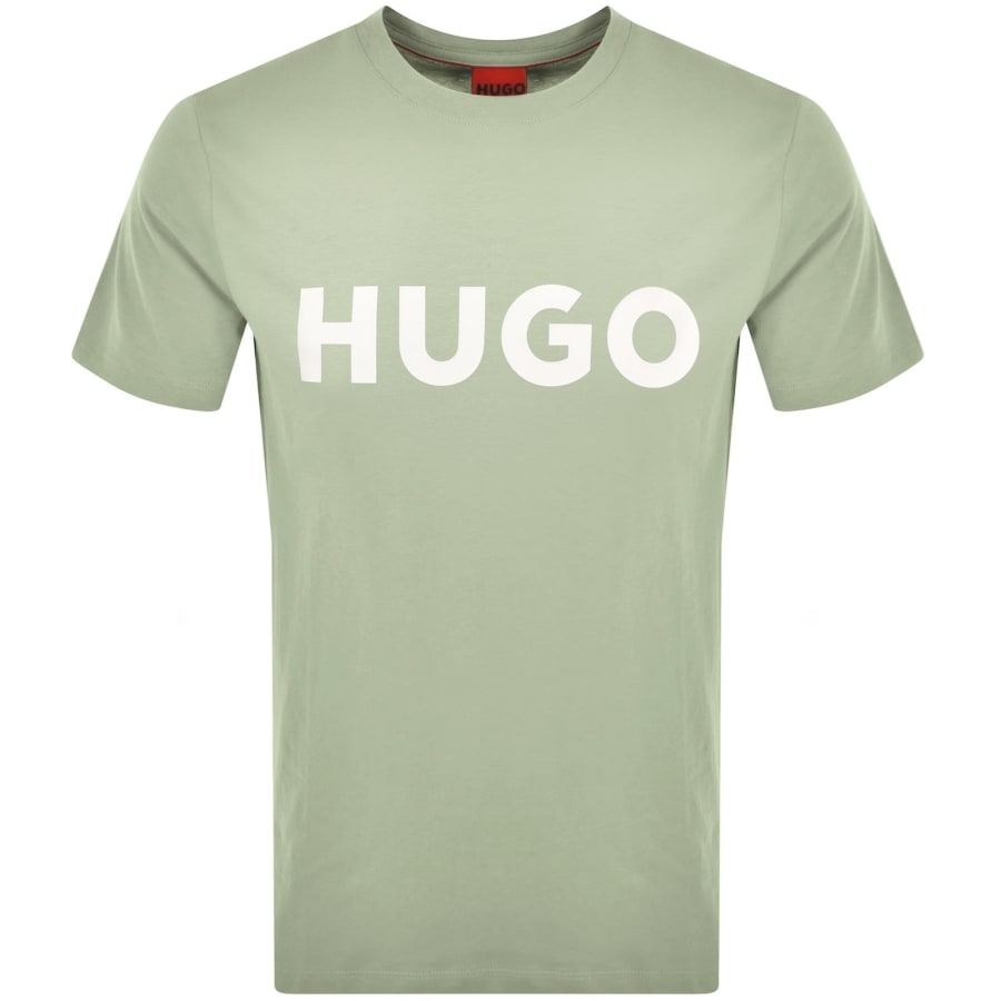 Image number 1 for HUGO Dulivio Crew Neck T Shirt Green