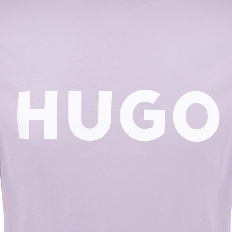 Image number 3 for HUGO Dulivio Crew Neck T Shirt Purple