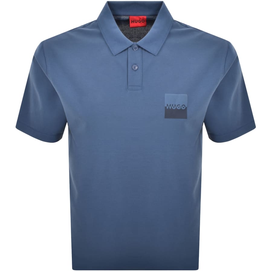 Image number 1 for HUGO Dusplity Polo T Shirt Blue