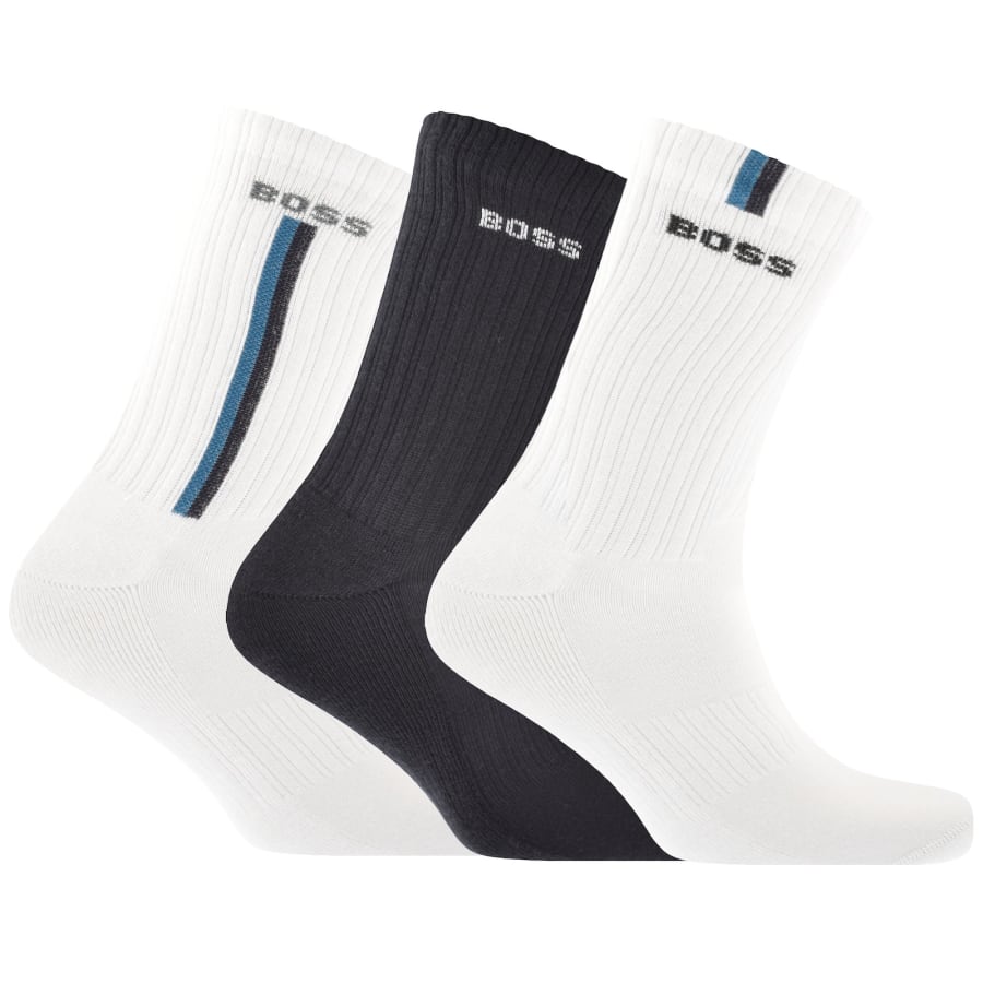 Image number 1 for BOSS 3 Pack Logo Quarter Socks
