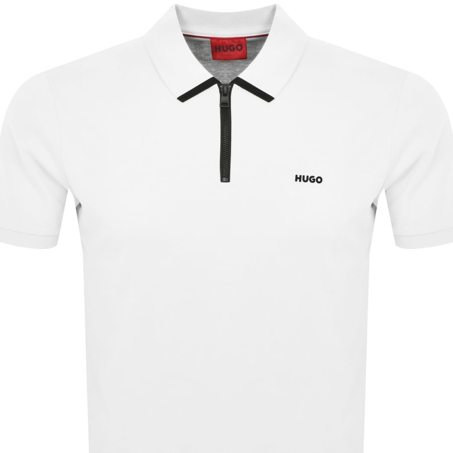 Image number 2 for HUGO Dalomino Polo T Shirt White