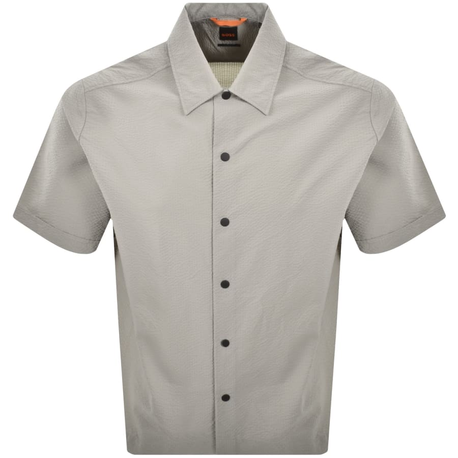 Image number 1 for BOSS Lapoully Oversized Shirt Grey