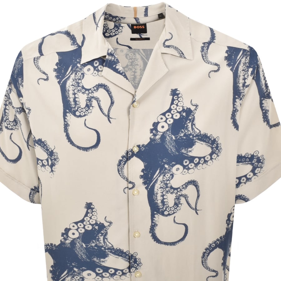 Image number 2 for BOSS Lapisy Relaxed Fit Shirt Beige