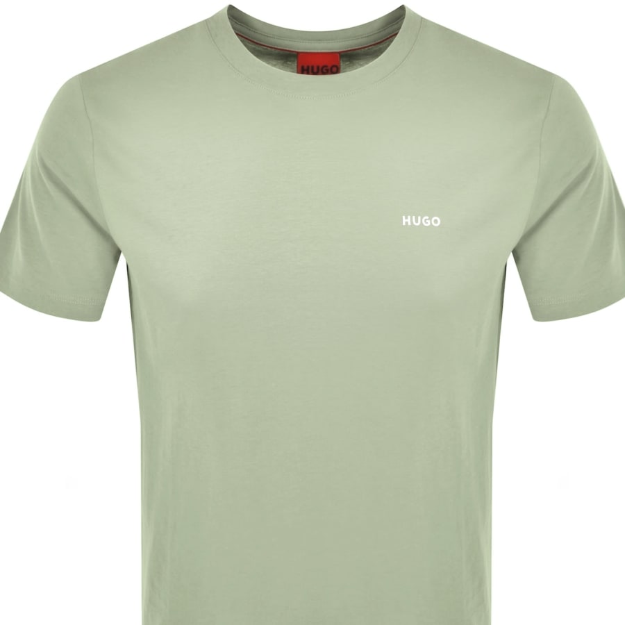 Image number 2 for HUGO Dero222 T Shirt Open Green