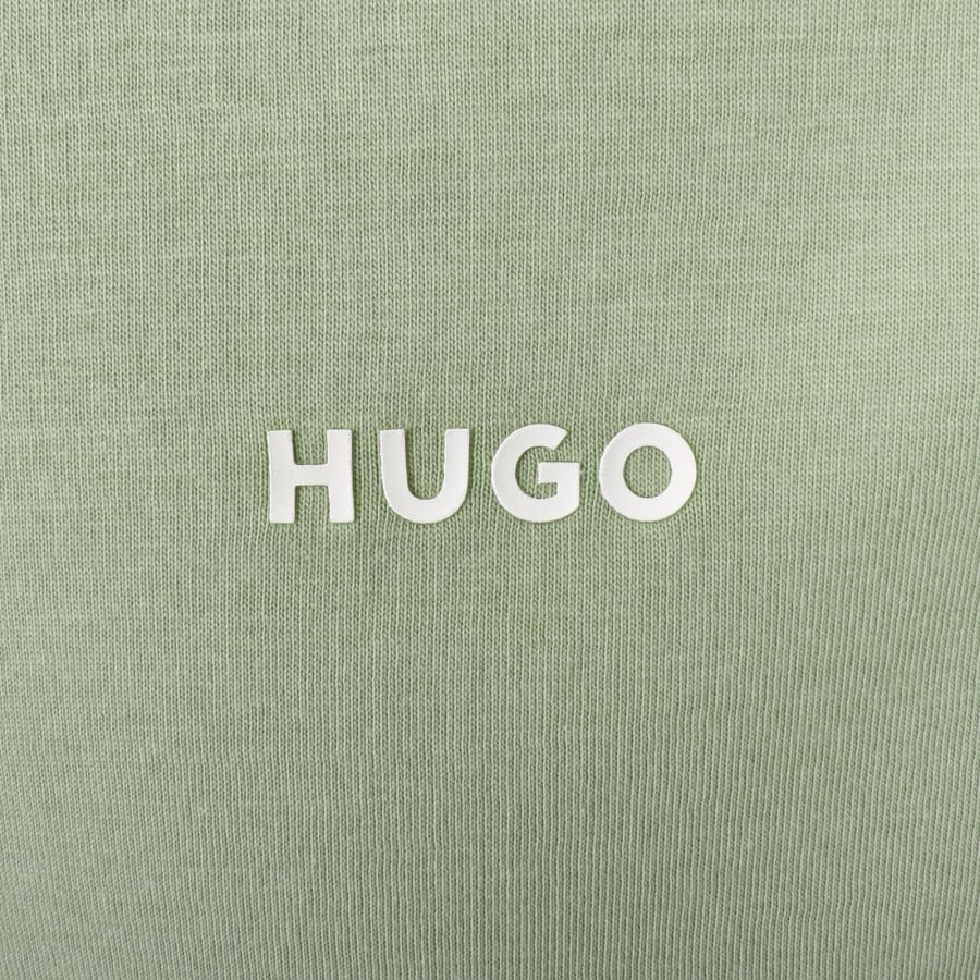 Image number 3 for HUGO Dero222 T Shirt Open Green