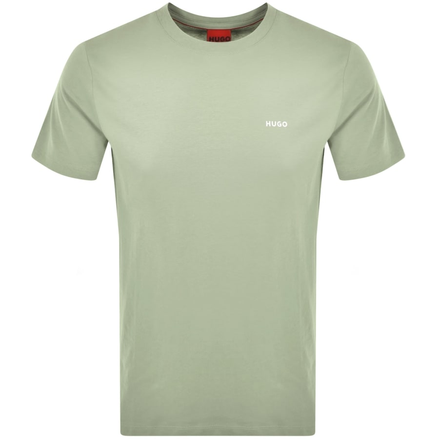 Image number 1 for HUGO Dero222 T Shirt Open Green