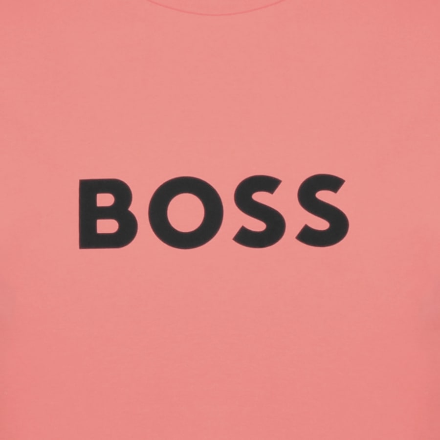 Image number 3 for BOSS Beachwear Logo T Shirt Pink