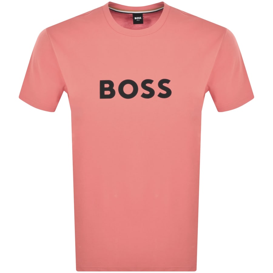 Image number 1 for BOSS Beachwear Logo T Shirt Pink