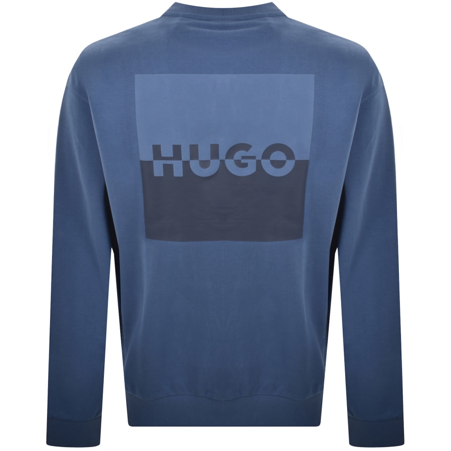 Image number 5 for HUGO Dusplited Sweatshirt Medium Blue