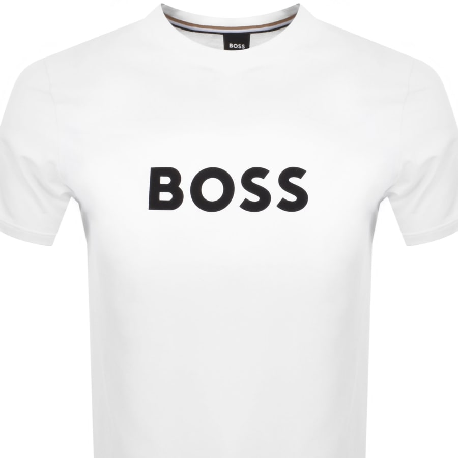 Image number 2 for BOSS Beachwear Logo T Shirt White