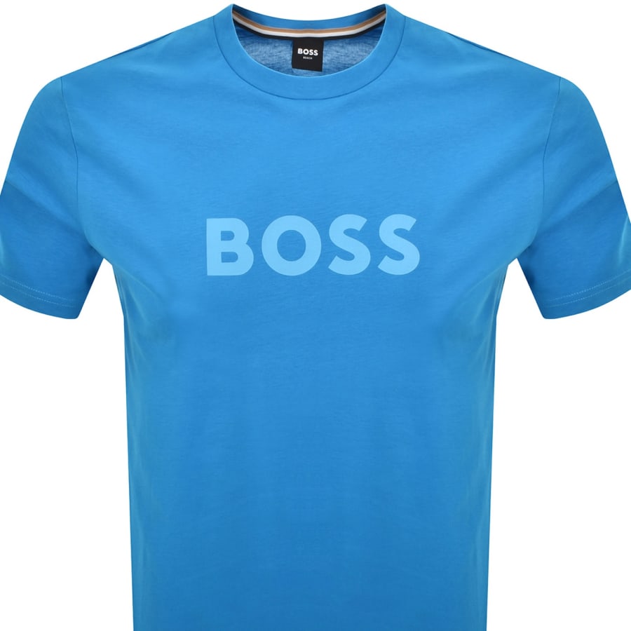 Image number 2 for BOSS Beachwear Logo T Shirt Blue