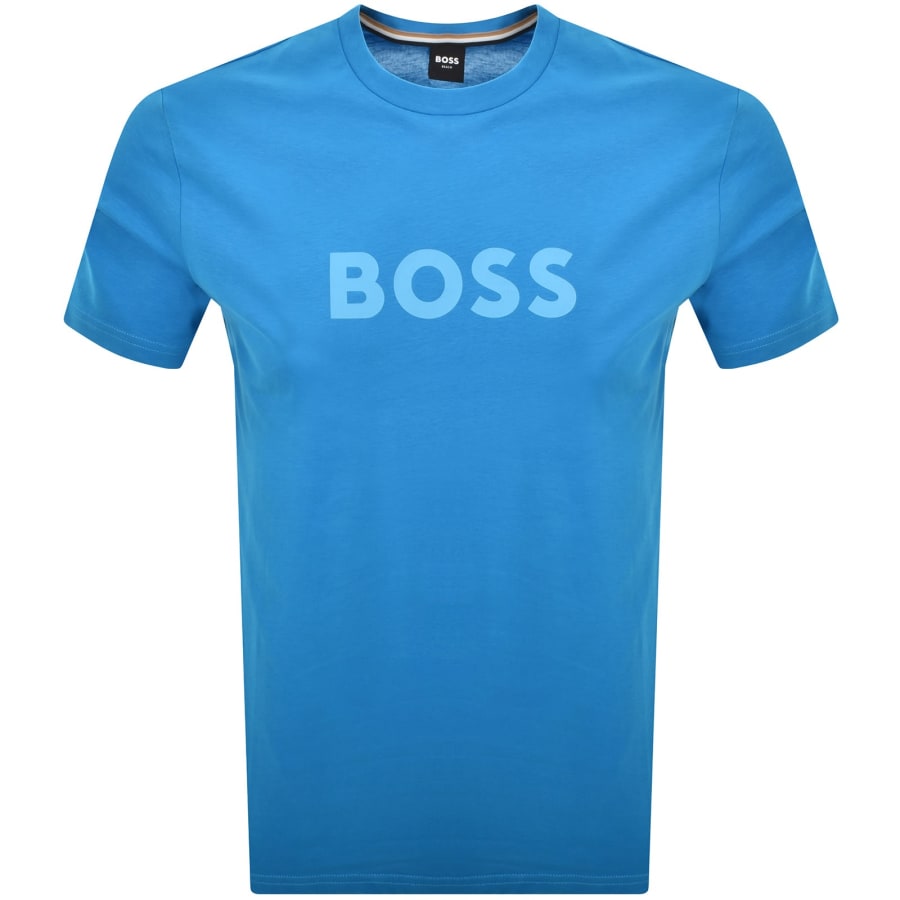 Image number 1 for BOSS Beachwear Logo T Shirt Blue