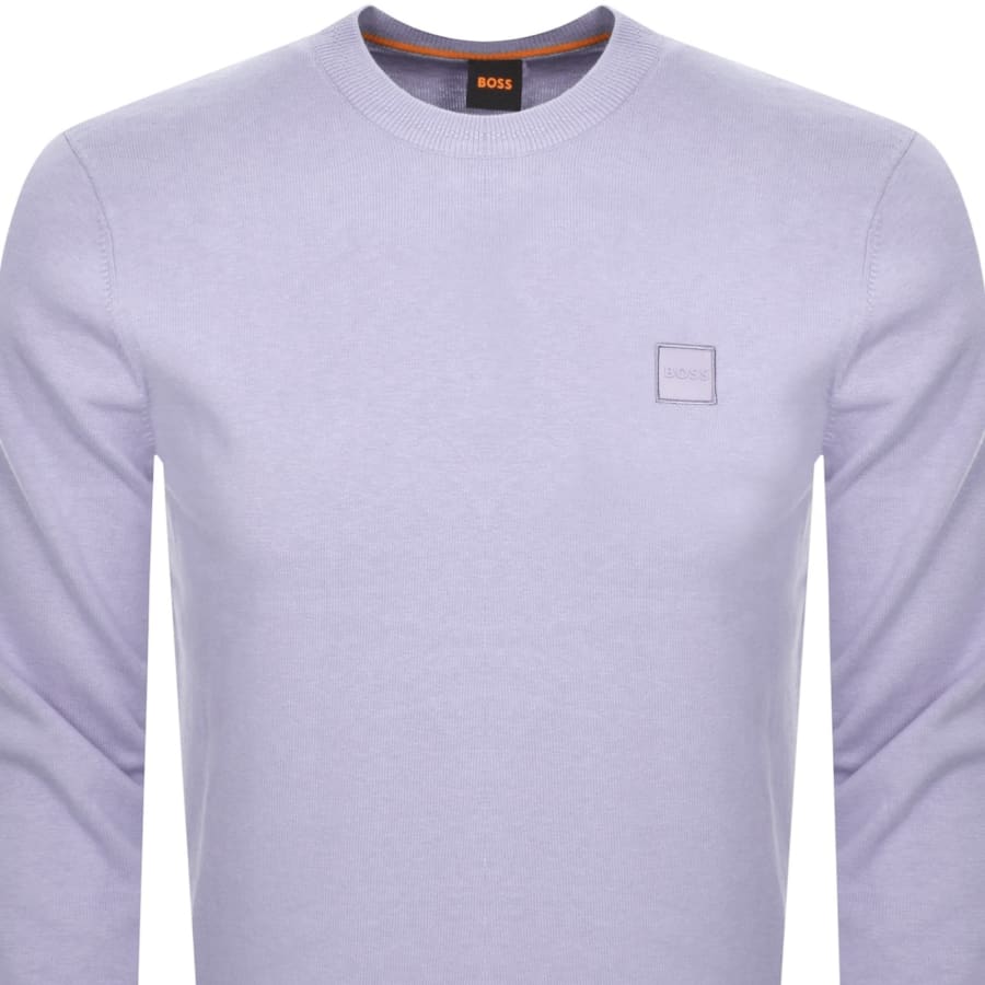Image number 2 for BOSS Kanovano Knit Jumper Purple