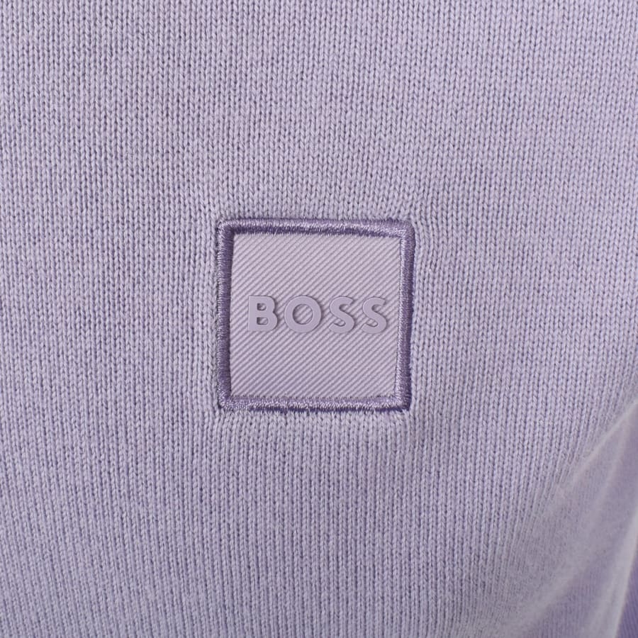Image number 3 for BOSS Kanovano Knit Jumper Purple