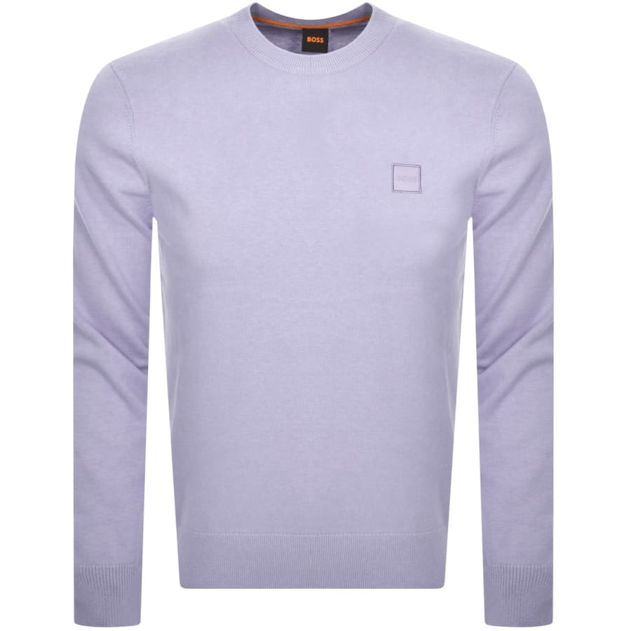 Image number 1 for BOSS Kanovano Knit Jumper Purple